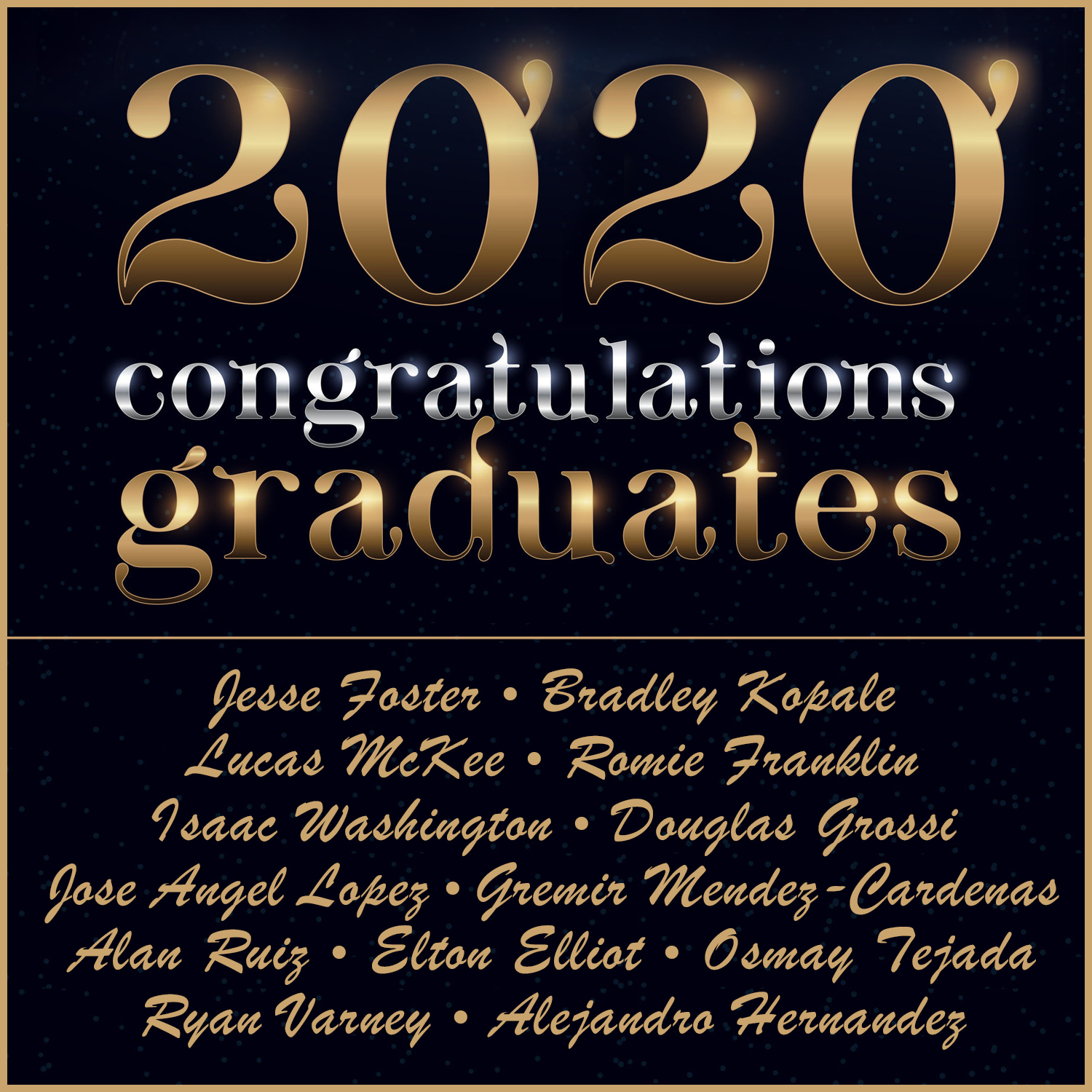 2020 Apprenticeship Graduates