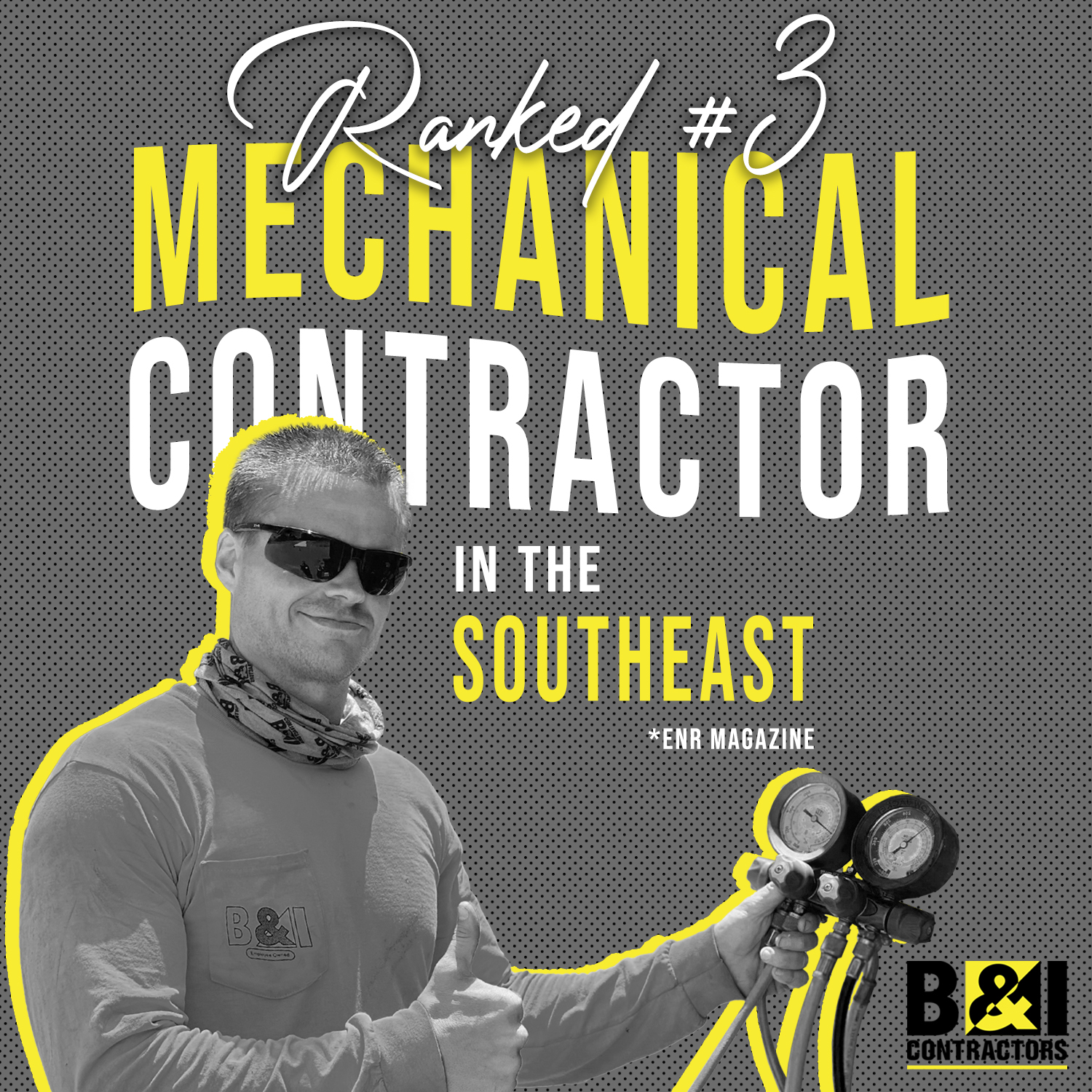 B&I Ranked 3 Mechanical Contractors in ENR Magazine